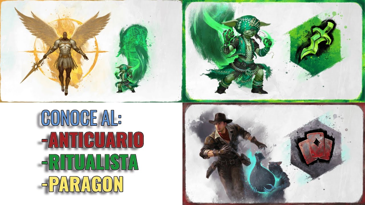 Nuevas especializaciones reveladas ¡No te lo pierdas! RITUALISTA, PARAGON Y ANTICUARIO