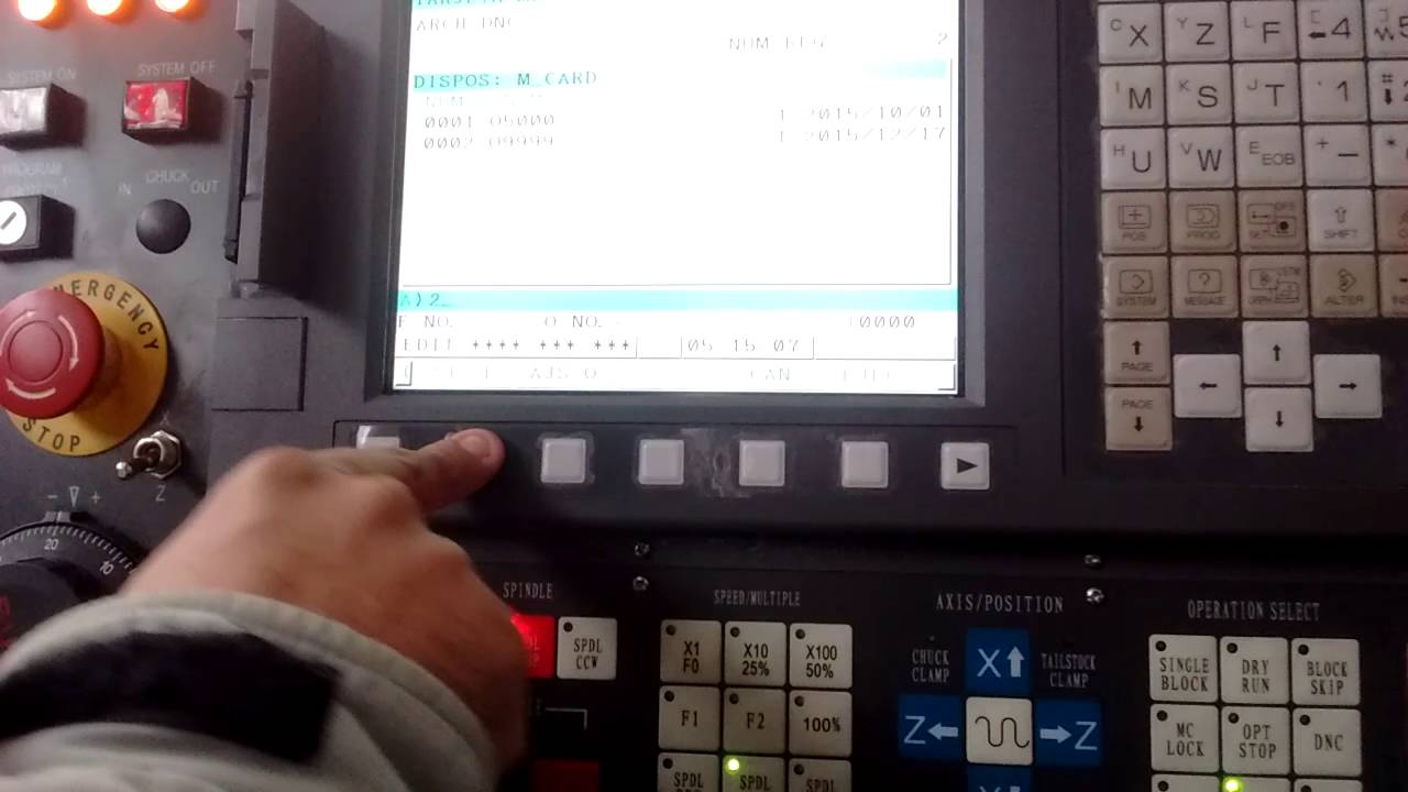 CNC transferencia de programas en Fanuc TD