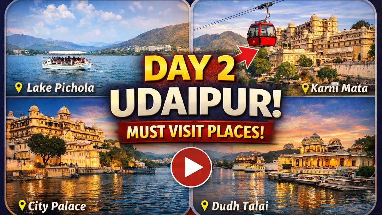 Udaipur Day 2 Vlog 😍 | Lake Pichola, City Palace & Ropeway Experience