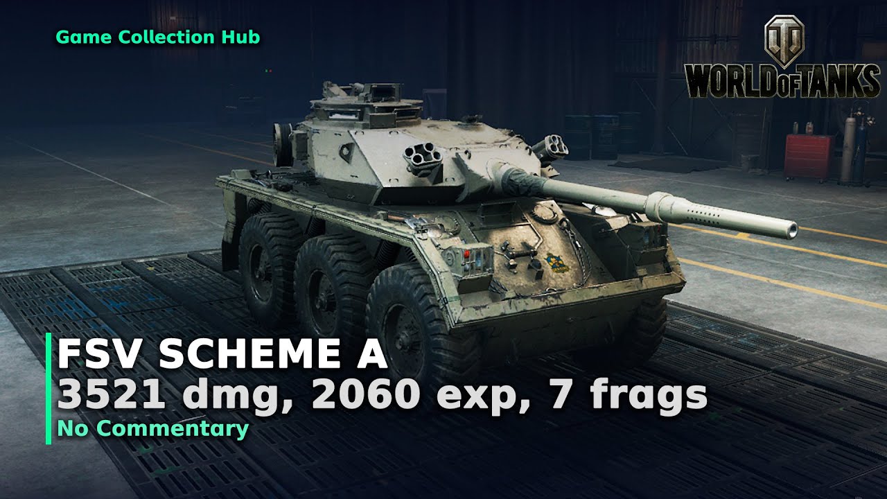 World of Tanks - FSV Scheme A - 3521 dmg, 2060 exp, 7 frags