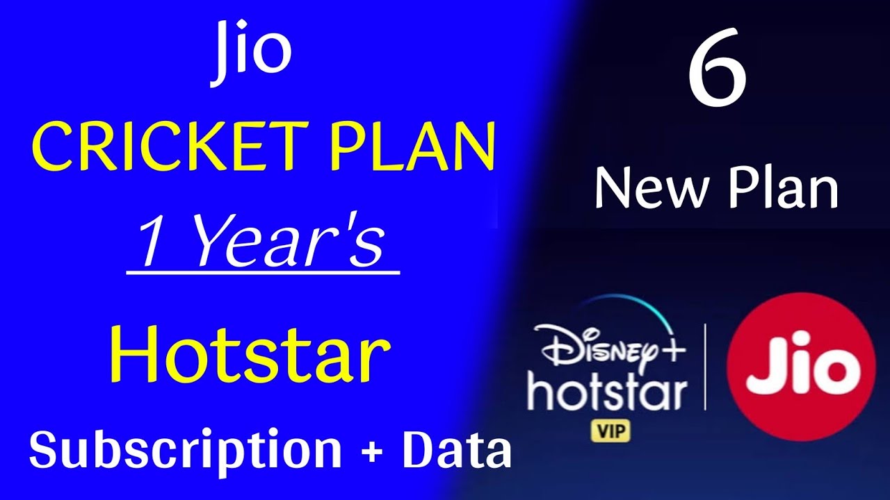 Jio Cricket Plan 2022 / Jio Cricket Plan 1 Years Disney Hotstar Subscription Unlimited 2Gb Data