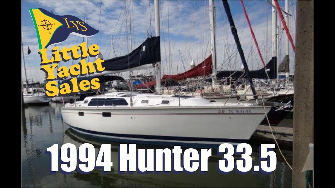 SOLD!!! 1994 Hunter 33.5 Sailboat for sale at Little Yacht Sales, Kemah Texas