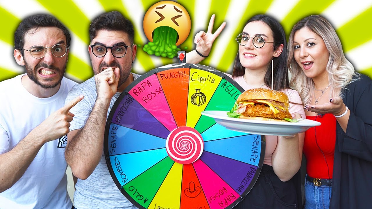 LA RUOTA DEGLI INGREDIENTI! Hamburger Challenge vs Murry & GiampyTek