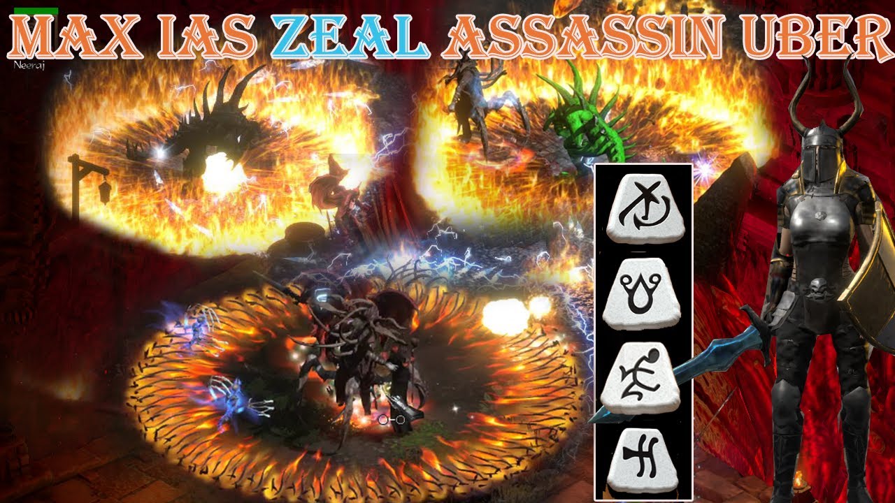 Diablo 2 Resurrected - Passion  Zeal Assassin Build Uber Tristram(174% Increased Attack Speed )