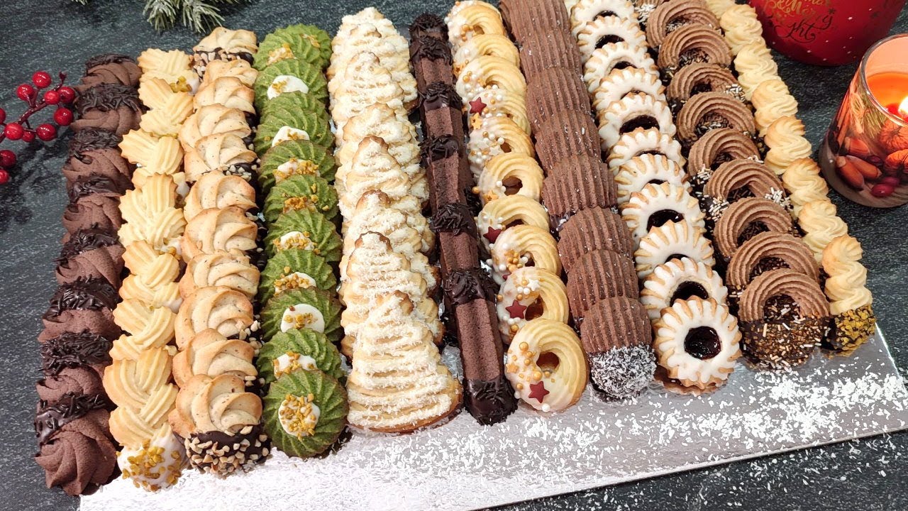 Из одного теста получается 8 видов ПЕЧЕНЬЯ! Получается всегда быстро, просто и вкусно!