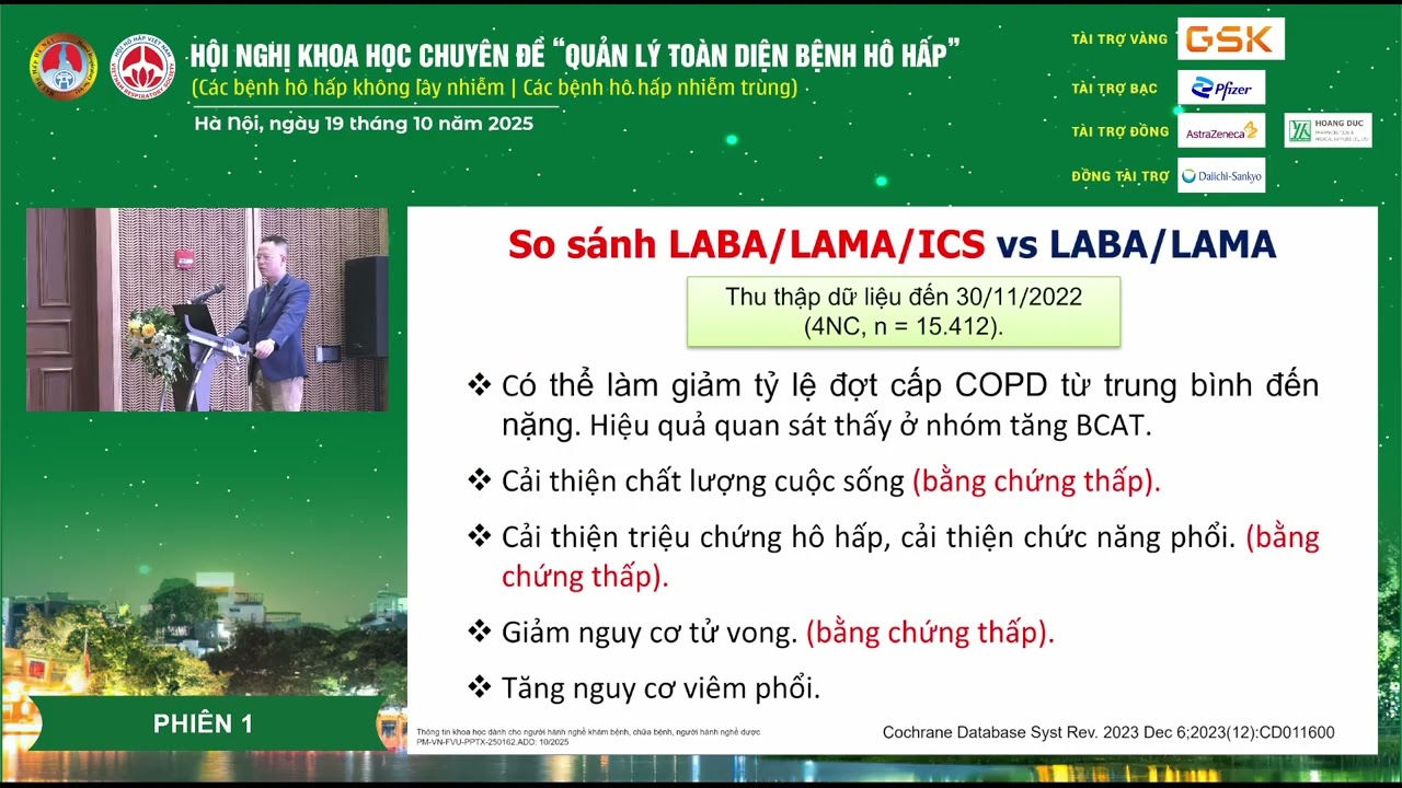 Khi nào cần chỉ định điều trị bộ ba cho bệnh nhân COPD?