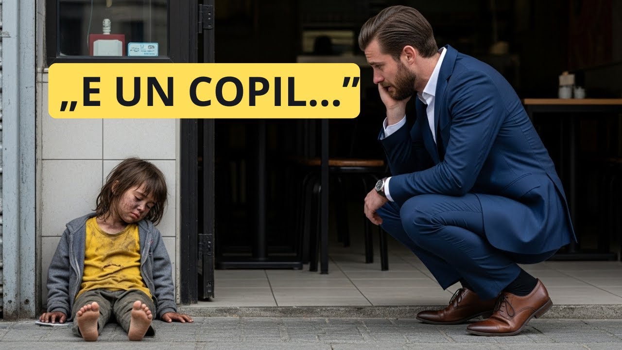 Fetița a adormit pe jos, în fața unui restaurant… iar milionarul a ieșit cu lacrimi în ochi.