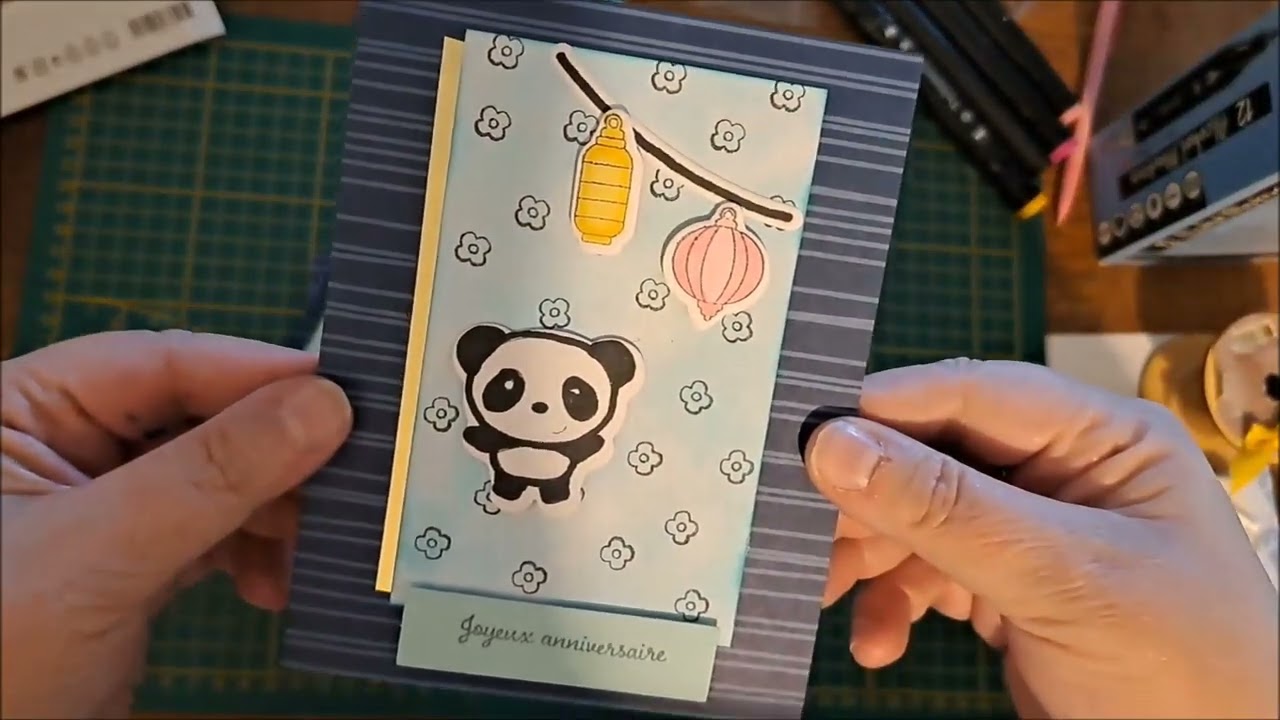 136 Tuto 8 cartes thème Asiatique stampin'up 1 ère partie