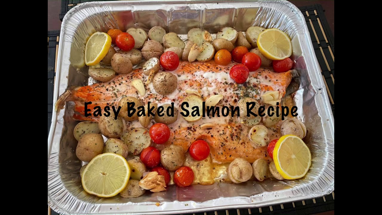 Easy Baked Salmon Recipe ( The best baked salmon recipe )