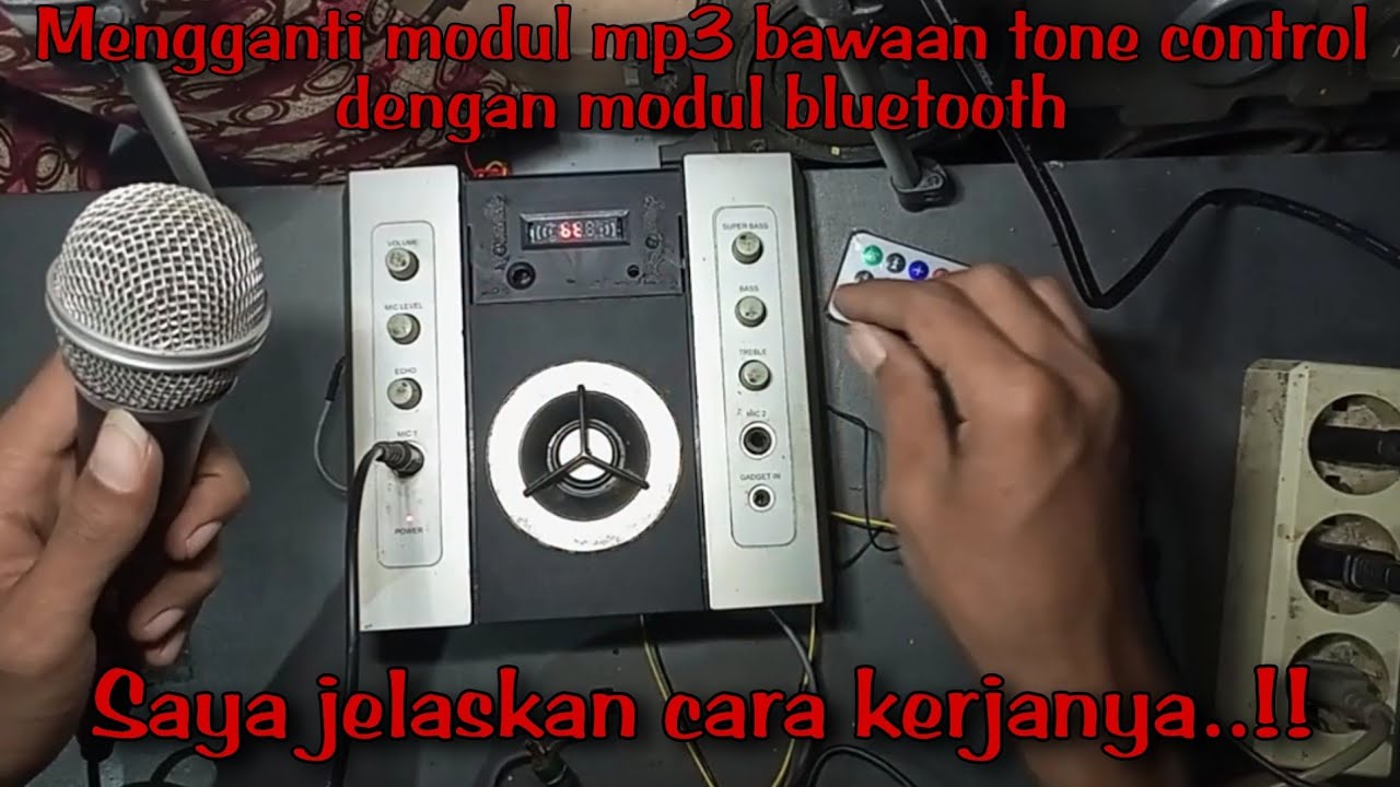 pasang modul bluetooth di Tone Control Polytron pas 68 b