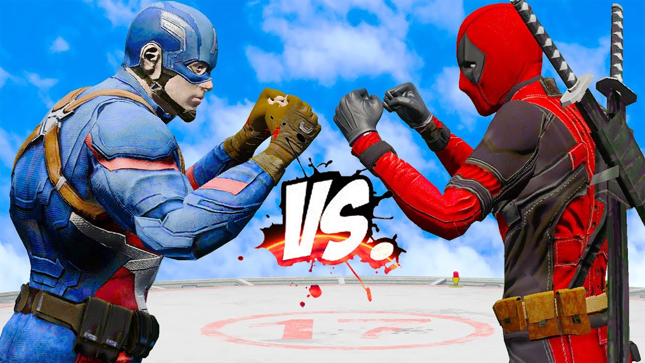 Captain America vs Deadpool &ndash; Epic Superhero Fight!