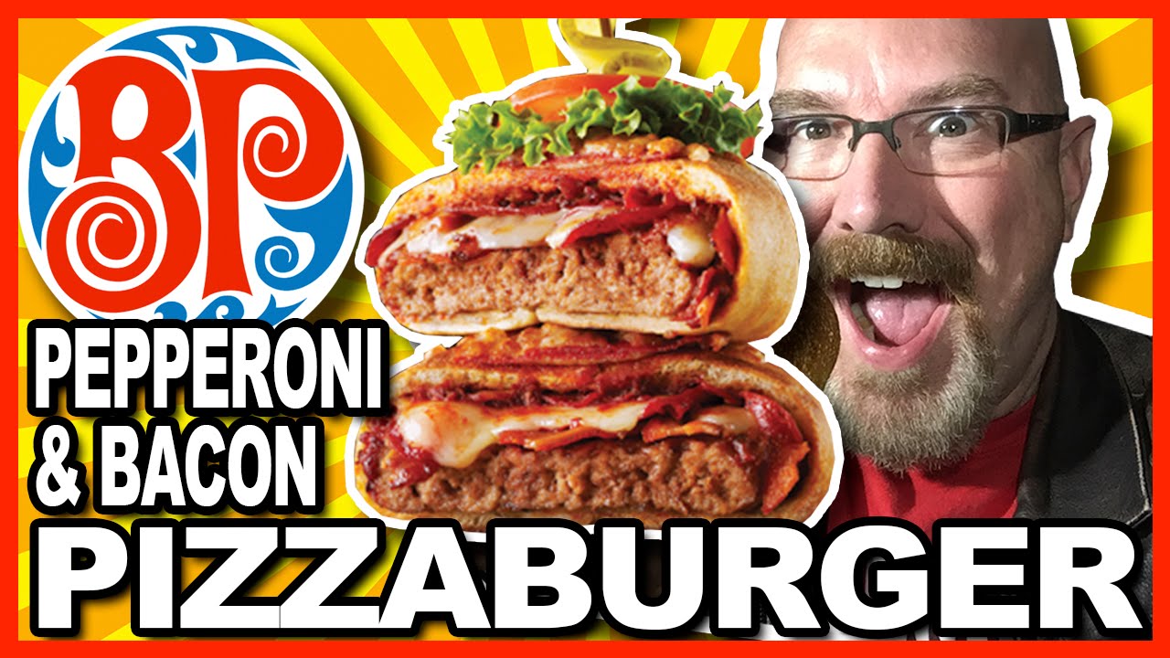 Pepperoni & Bacon PIZZABURGER from Boston Pizza