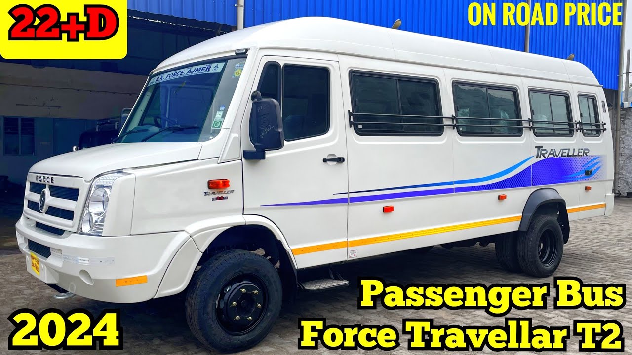 2024 Force Travellar T2 [22+D] 4020 Tourist Bus 💥 BS6 2.0 || Price review specification mileage