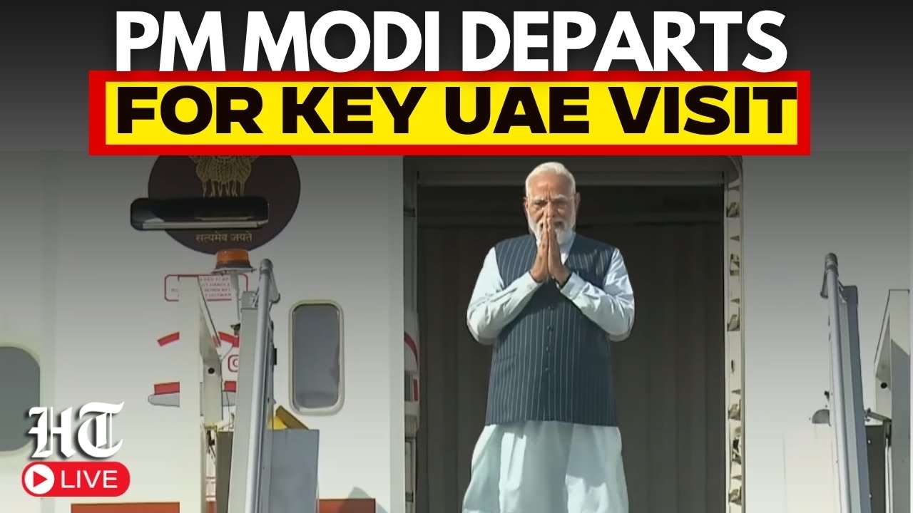 PM Modi LIVE | PM Modi Begins Important Abu Dhabi Visit Focused On Strategic Cooperation
