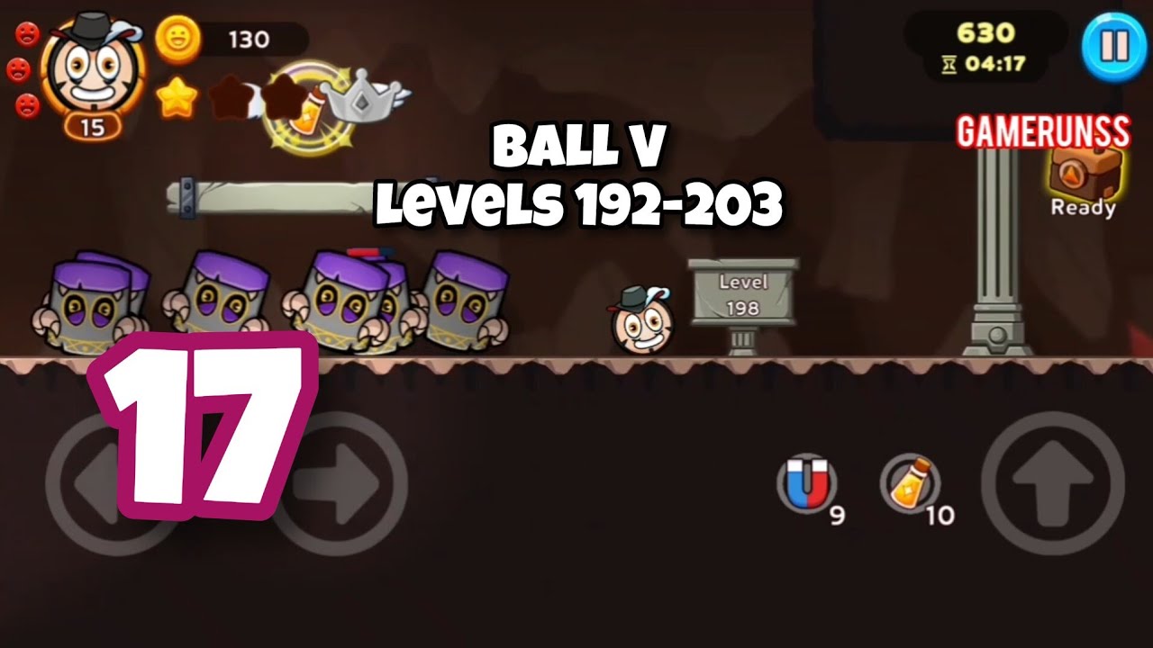 Ball V: Red Boss Challenge - Gameplay Walkthrough Android Part 17 - Levels 192-203