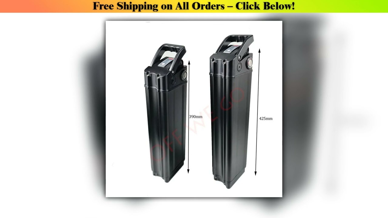 Velobecane Heybike Silver Fish 36V LI-ION Battery 11Ah 13Ah 15Ah 18Ah 21Ah for