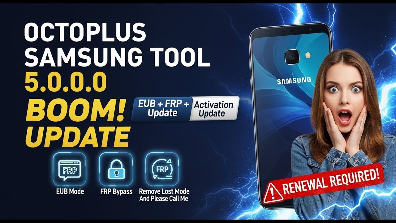 Octoplus Samsung Tool 5.0.0.0 : EUB Mode + FRP Bypass + Activation Renewal 🔐 | Must Watch!