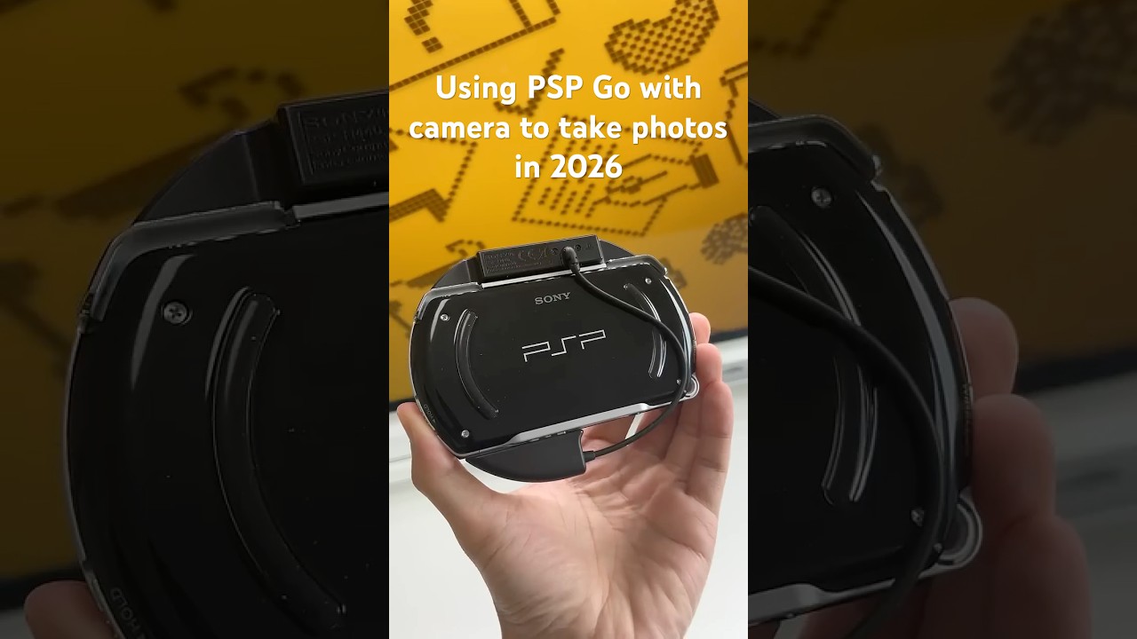 Using PSP Go with camera to take photos in 2026 #retrogaming #pspgo #playstation