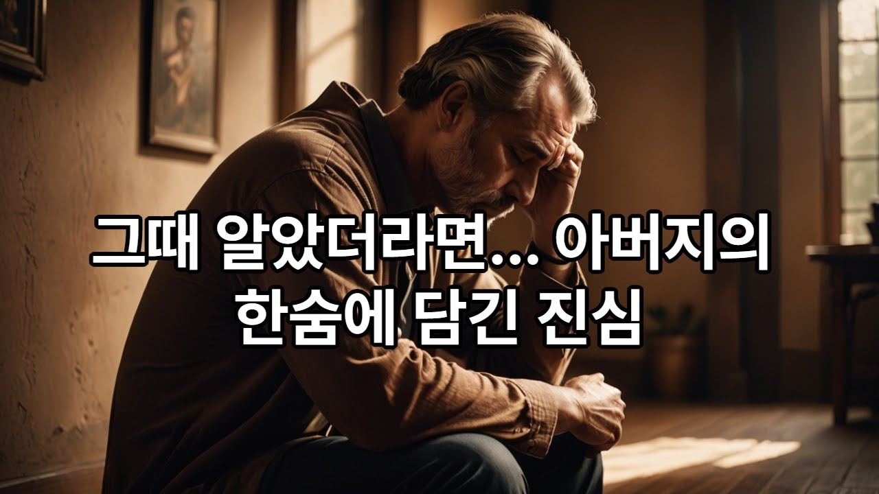 이제야 알게 된 아버지의 뒷모습