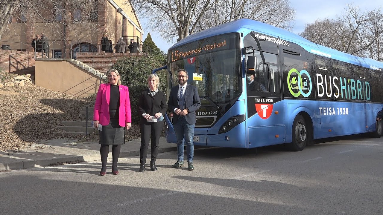 Un bus híbrid connectarà Vilafant i Figueres