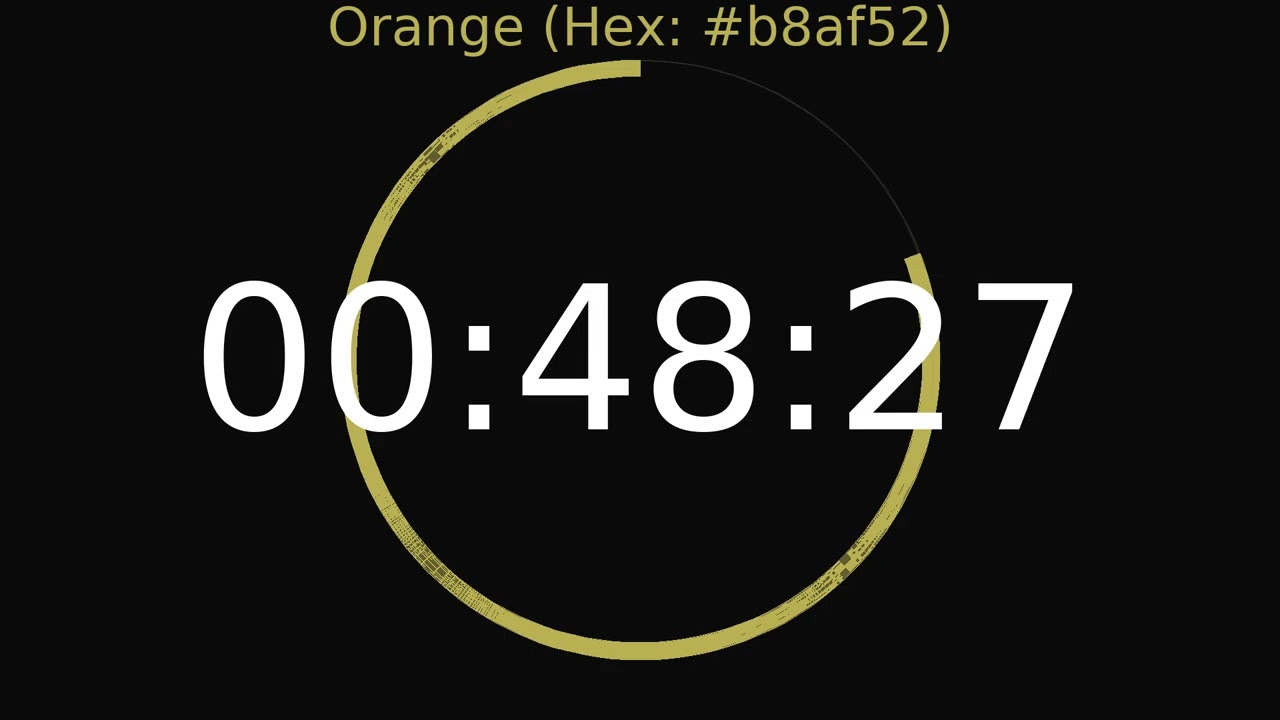 1 Hour Timer | Orange Colour