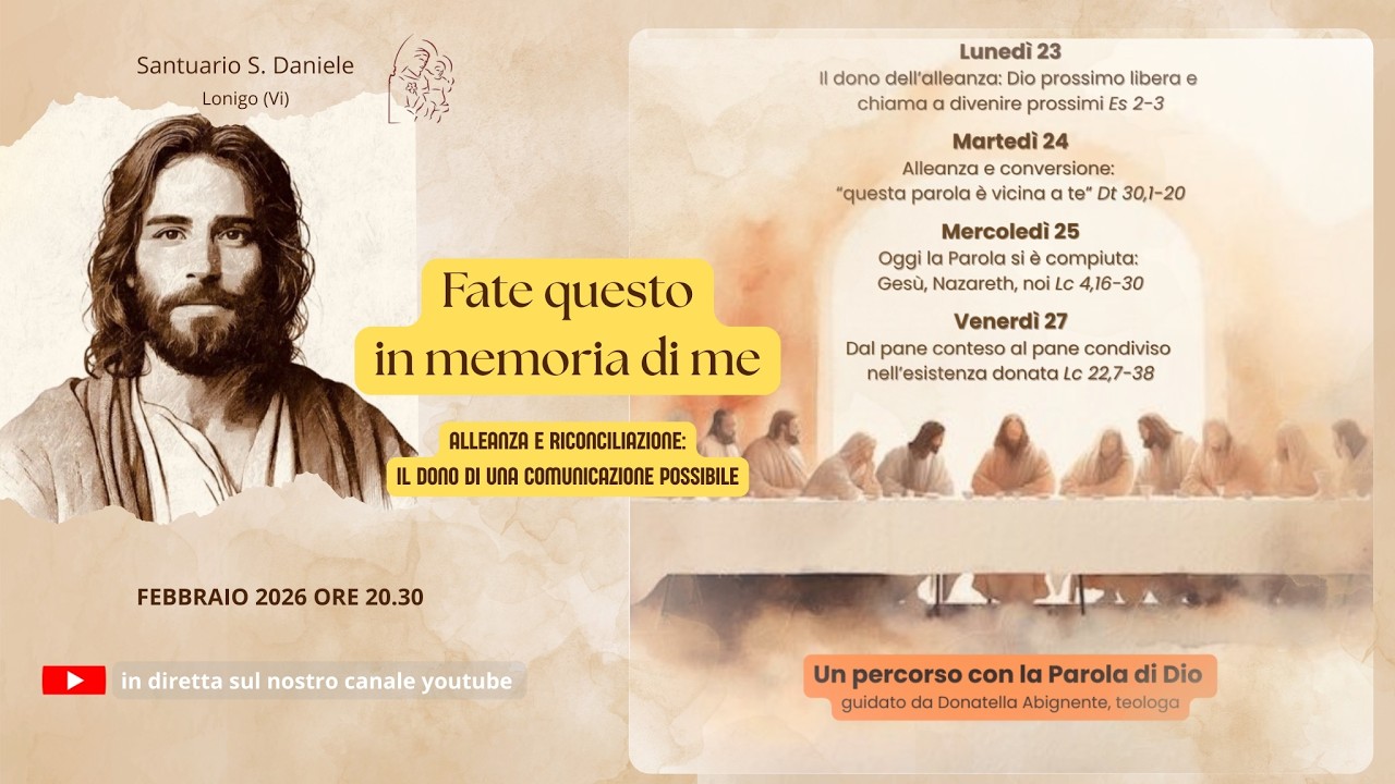 Fate Questo in memoria di me - 27 Febbraio 2026 - Catechesi con Donatella Abignente