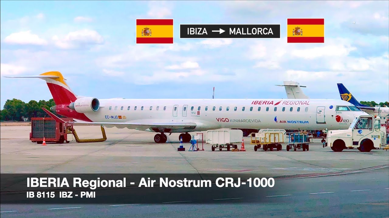TRIP REPORT | IBERIA Regional (Air Nostrum) CRJ-1000 | Ibiza ✈ Palma de Mallorca | Economy Class