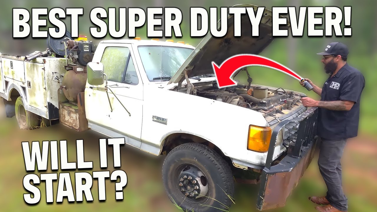 Will It Start? Abandoned 13 Years 1990 SUPER DUTY 7.3 IDI DIESEL F-450