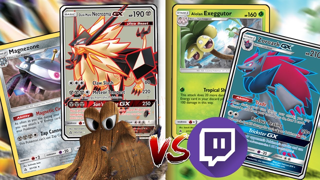 TABLEMON (Dusk Mane/Magnezone) vs TWITCH (Zoroark/Alolan Exeggutor) [Pokemon TCG Online]