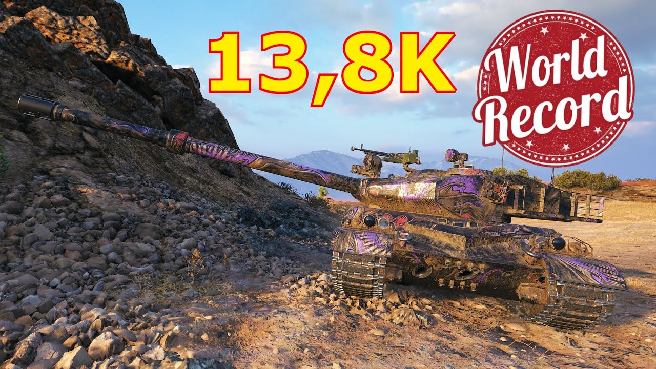 World of Tanks BZ-75 - 6 Kills 13,8K Damage | NEW WORLD RECORD !