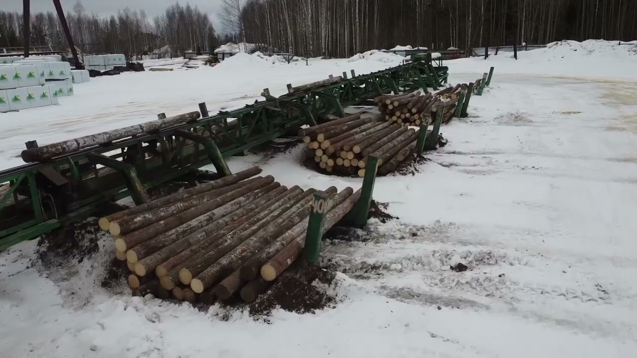 3D сканер на линии сортировки бревен