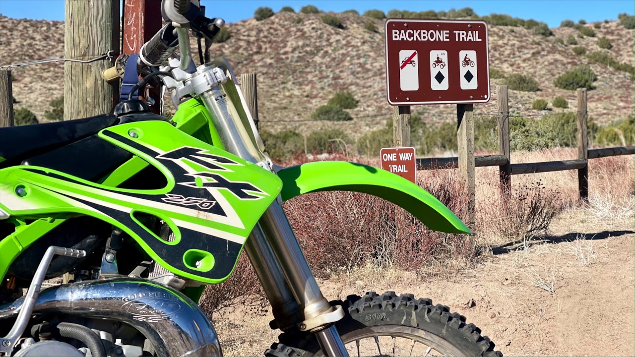 Hungry Valley’s (Gorman) BACK BONE TRAIL on the 2-Stroke KX250