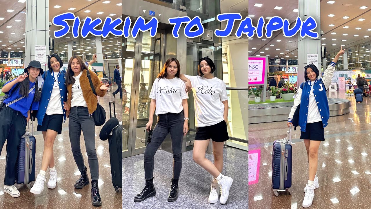 I Danced in the Airport😅Something Worst Happened🤦🏻‍♀️Sikkim to Jaipur😍Travel Dairies😊Friends❤️