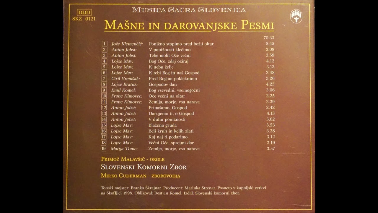 Gospodov dan (Lojze Bratuž) - Slovenski komorni zbor