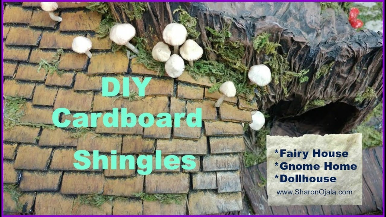 How To Make Dollhouse Shingles Using Cardboard