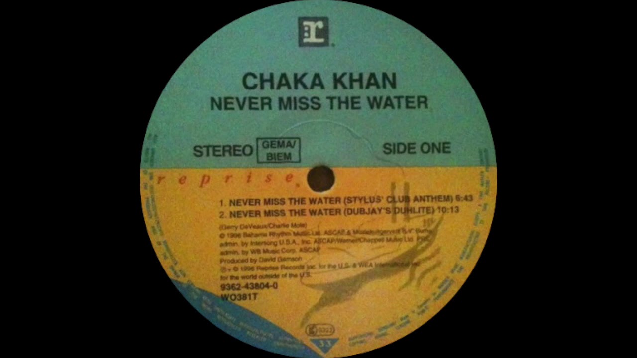 Chaka Khan - Never Miss The Water (Stylus Club Anthem) 1996