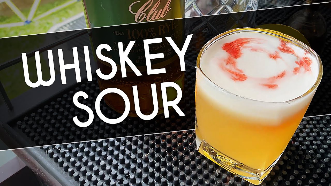 HOW TO MAKE A WHISKEY SOUR WITH EGG WHITE | Whiskey Cocktails | Rob's Home Bar