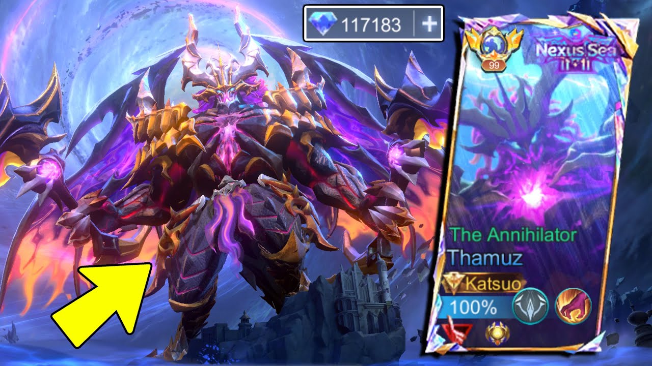 D*MN!! THAMUZ THE ANNIHILATOR 11.11 SKIN IS ACTUALLY BADASS!! 💀 (THE BEST 11.11 SKIN?) - MLBB
