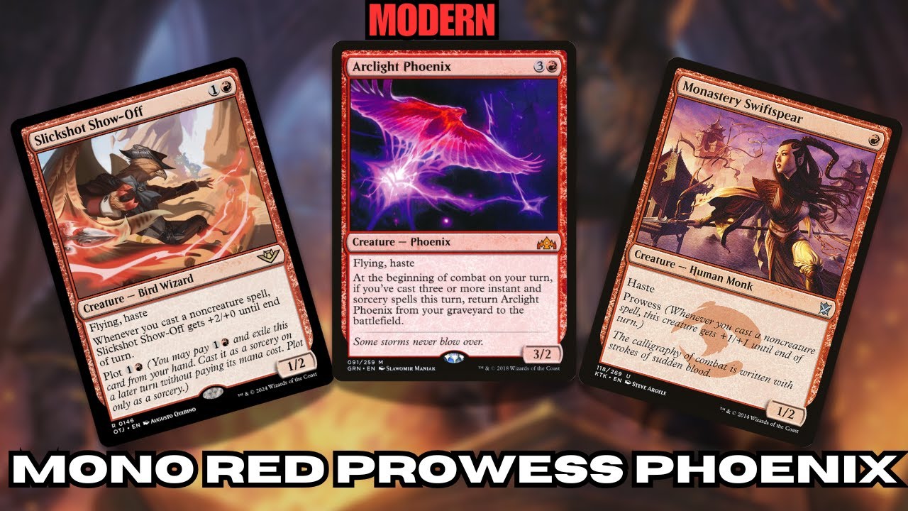 🔴Mono Red🔴 Prowess/Phoenix! Too fast and resilient 🔥- Modern Live Gameplay at FNM