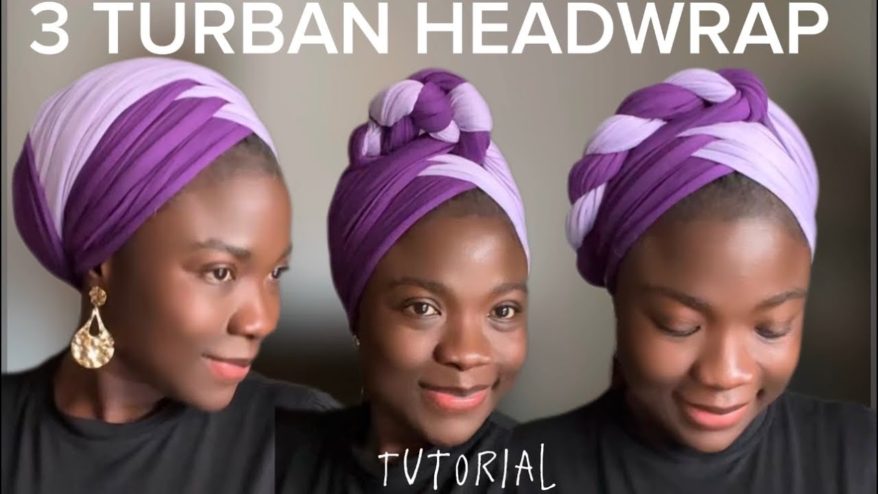 3 WAYS TO WEAR TWO COLOURS TURBAN || HEADWRAP || HEADSCARF || TUTORIAL