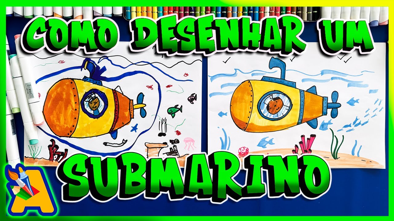 COMO DESENHAR UM SUBMARINO