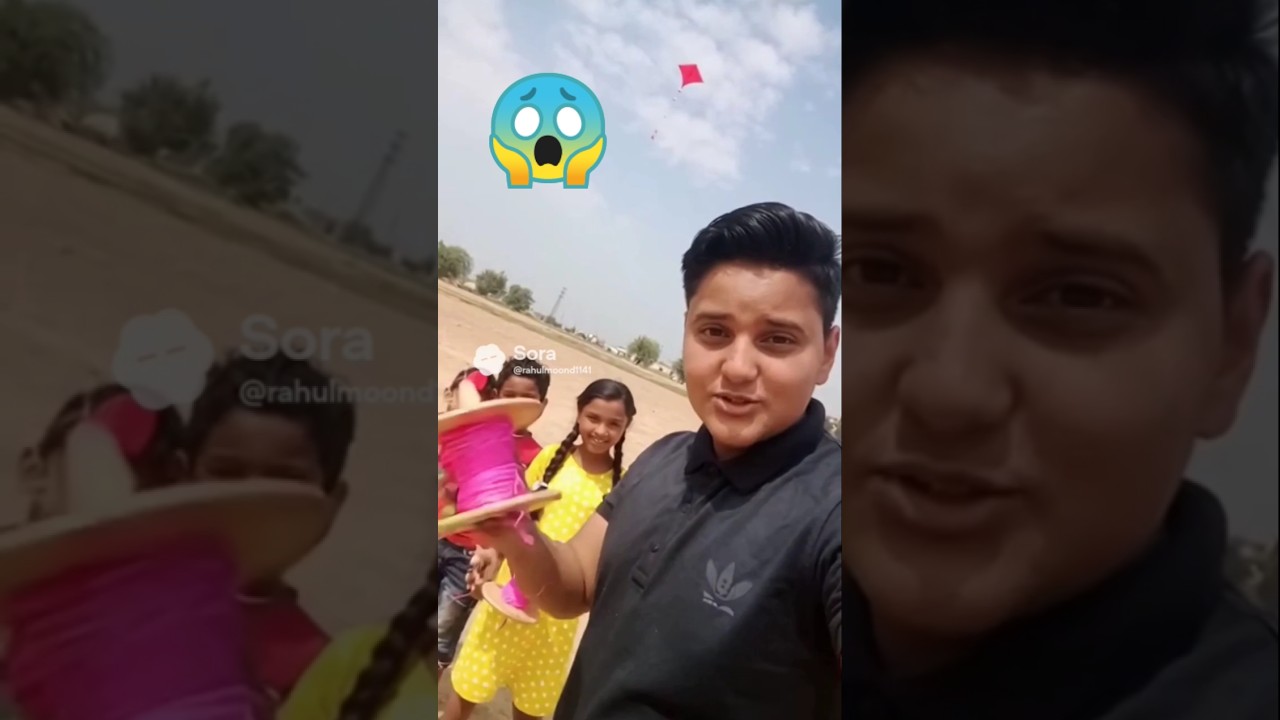 aaj me sab bacho ko patang udana sikha rha hun 😱