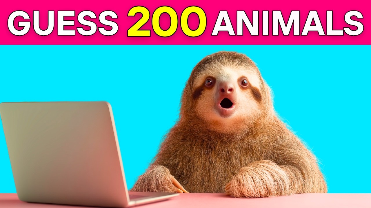 Guess 200 Animals in 3 Seconds | 4K Beautiful Video Quiz