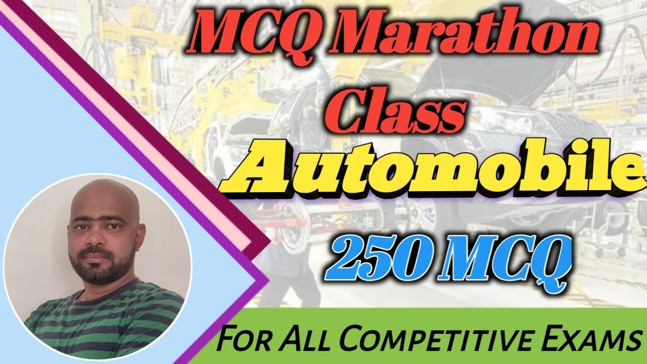 MCQ Marathon Class on ICE & Automobile I Quiz Question on Automobile & IC Engine