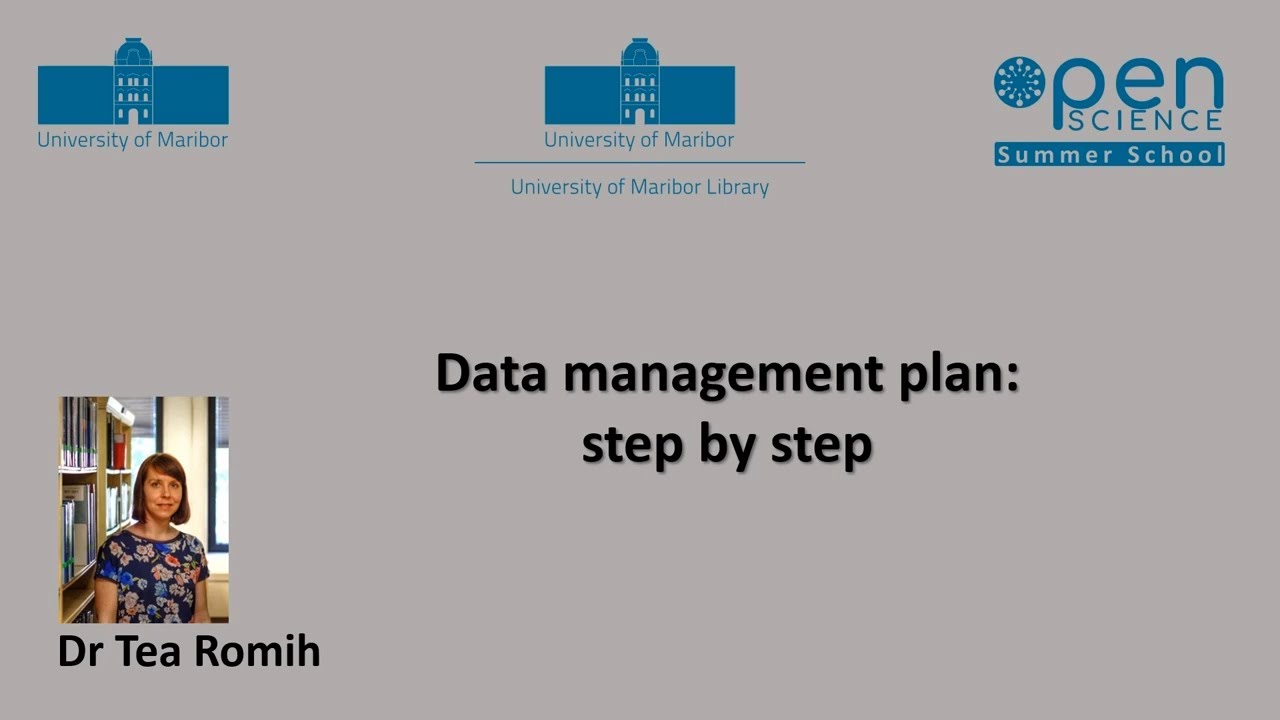 Data management plan: step by step  (Tea Romih)