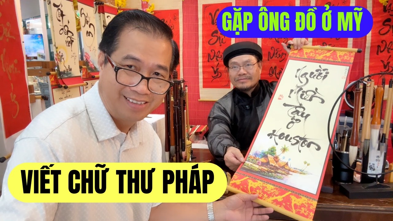 Gặp Ông Đồ Viết Chữ Thư Pháp Nghề Hiếm Hoi Với Người Việt Ở Mỹ