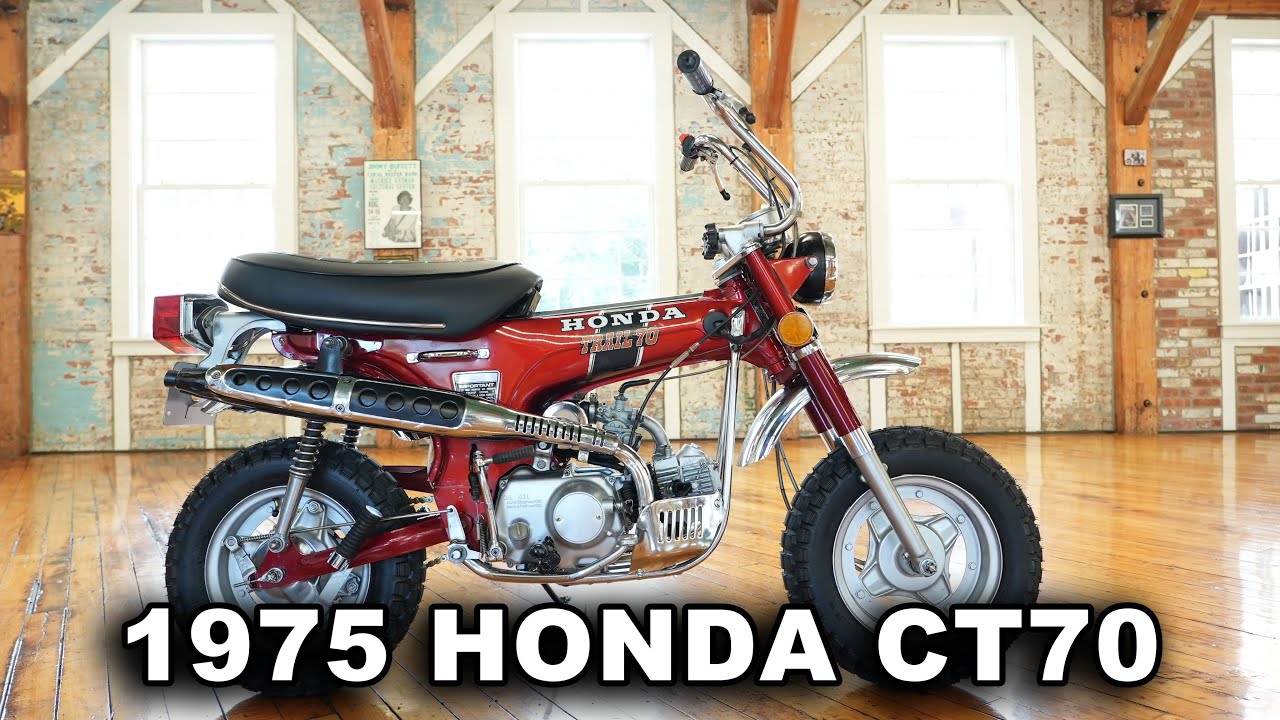 1975 CANDY RUBY RED HONDA CT70