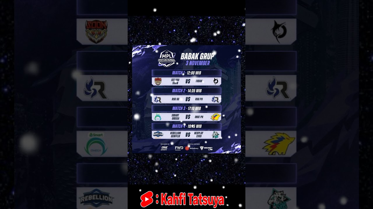 JADWAL PERTANDINGAN MPLI 2021 DAY 2, MPL INVITATIONAL 2021 #Shorts