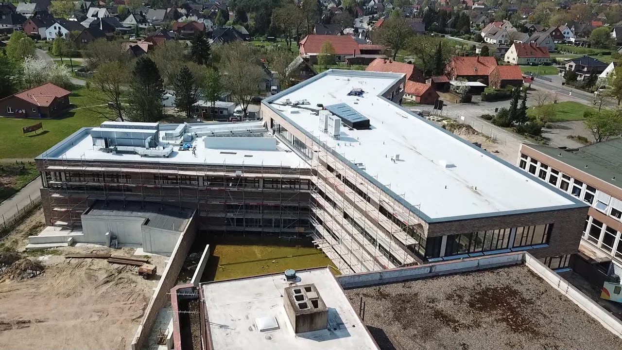 Luftaufnahmen Neubau Oberschule am Goldbach