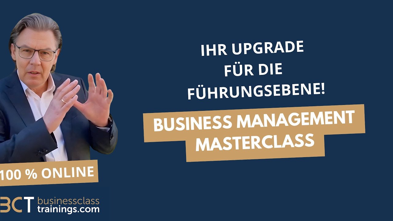Business Management MaterClass: Ein Upgrade für die Führungsebene
